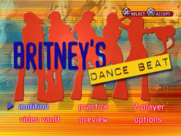 Britney's Dance Beat (Japan) screen shot title